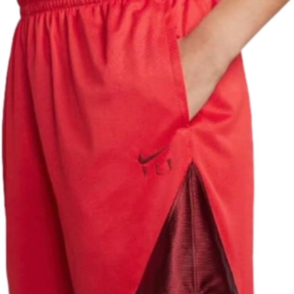 NIKE Dri-FIT ISo Fly Women Basketball Shorts Red Size M - Picture 6 of 7